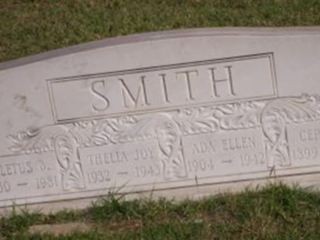 Ada Ellen Burnett Smith on Sysoon