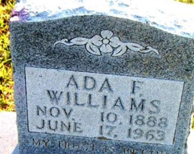 Ada F. Williams on Sysoon