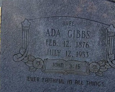 Ada Gibbs on Sysoon