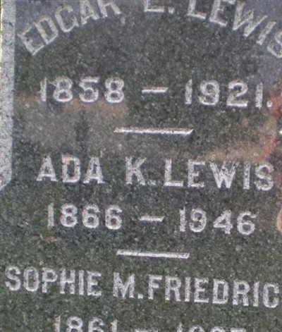 Ada Ketcham Lewis on Sysoon