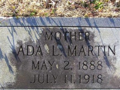 Ada L Martin on Sysoon