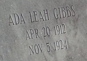 Ada Leah Gibbs on Sysoon
