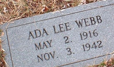 Ada Lee Webb on Sysoon