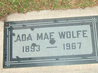 Ada Mae Wolfe on Sysoon