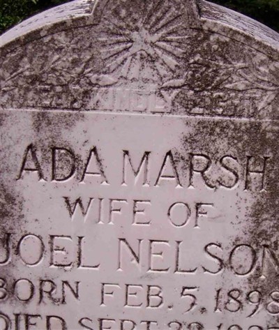 Ada Marsh Nelson on Sysoon