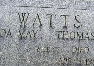 Ada May Watts on Sysoon