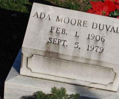 Ada Moore Duvall on Sysoon