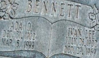 Ada Olsen Bennett on Sysoon
