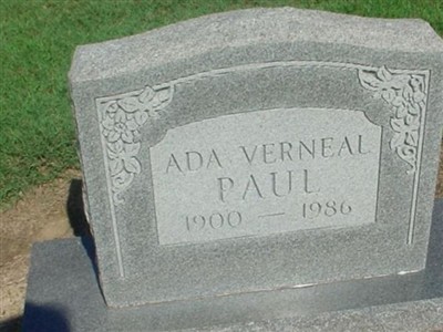 Ada Verneal Paul on Sysoon