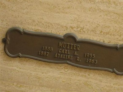 Adaline R. Mutter on Sysoon