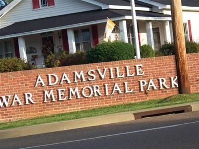 Adamsville War Memorial Park on Sysoon