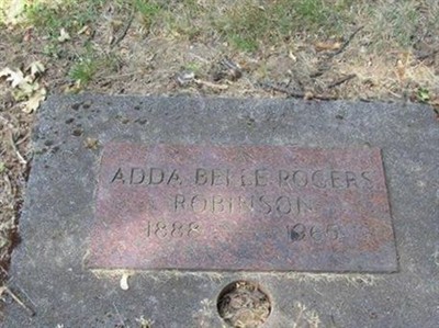 Adda Belle Rogers Robinson on Sysoon