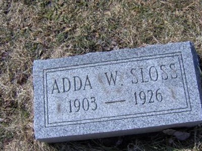 Adda W. Sloss on Sysoon
