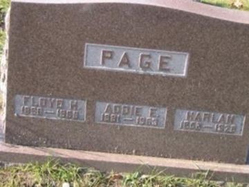 Addie E Page on Sysoon