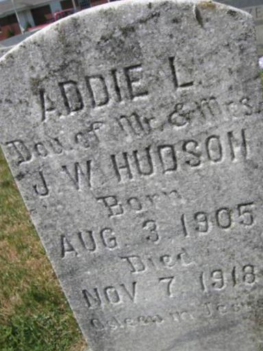 Addie L. Hudson on Sysoon