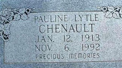 Addie Pauline Lytle Chenault on Sysoon