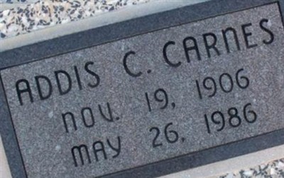 Addis C Carnes on Sysoon