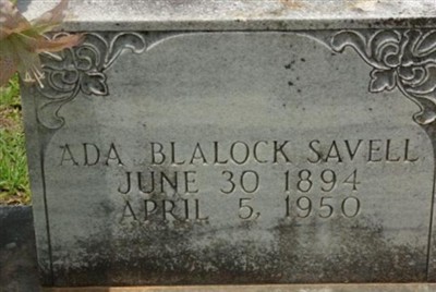 Ade Blalock Savell on Sysoon