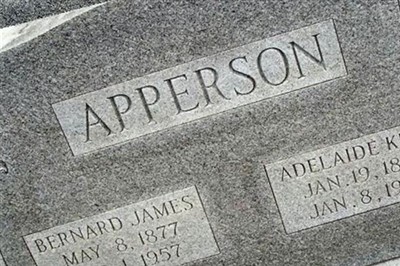 Adelaide Kube Apperson on Sysoon
