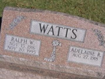 Adelaine Ruby Dahlstedt Watts on Sysoon