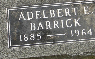 Adelbert E Barrick on Sysoon
