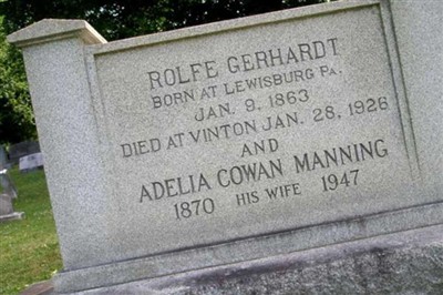 Adelia Cowan Manning Gerhardt on Sysoon