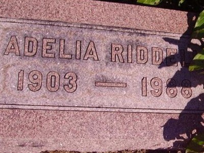 Adelia Riddell on Sysoon