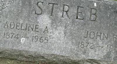 Adeline A Streb on Sysoon