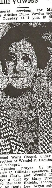 Adeline Dunn Vowles on Sysoon