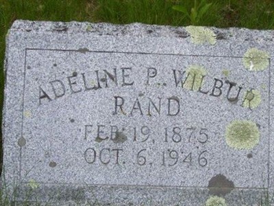 Adeline P. Wilbur Rand on Sysoon