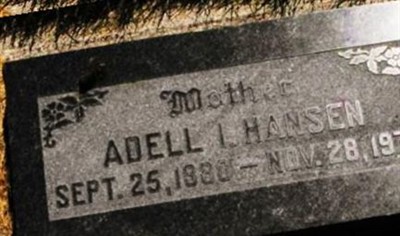 Adell I Hansen on Sysoon