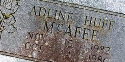 Adline Huff McAfee on Sysoon