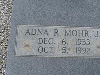 Adna R. Mohr, Jr on Sysoon