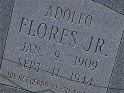 Adolfo Flores, Jr on Sysoon