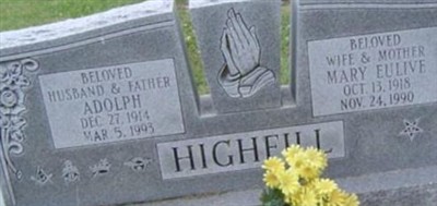 Adolph Highfill on Sysoon