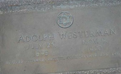 Adolph Westerman on Sysoon