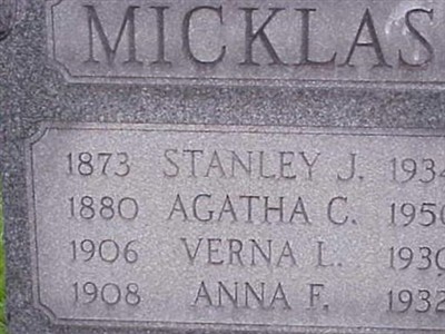 Agatha C Micklas on Sysoon