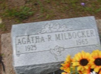 Agatha R Milbocker on Sysoon