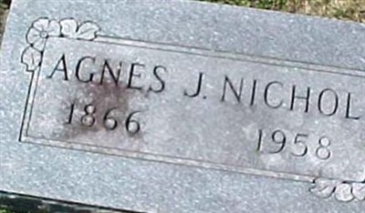 Agnes Jane "Aggie" McCord NICHOL on Sysoon