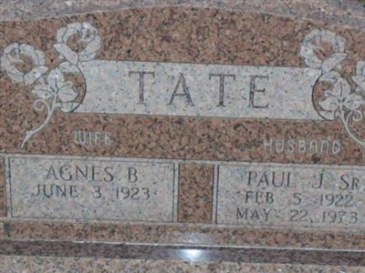 Agnes B Tate on Sysoon