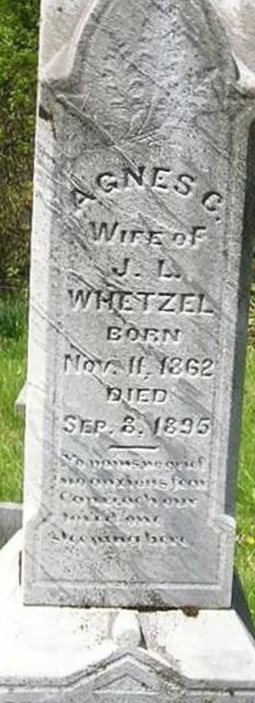 Agnes C Whetzel on Sysoon