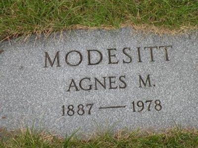Agnes Marie White Modesitt on Sysoon
