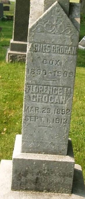 Agnes V. Grogan Cox on Sysoon