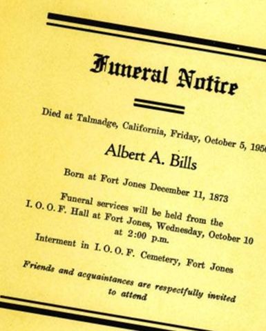 Albert Aaron Bills on Sysoon