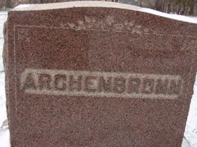 Albert Andreas Adam Archenbronn on Sysoon