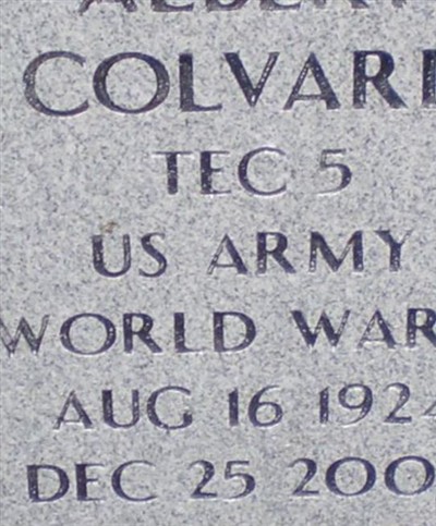Albert Colvard on Sysoon