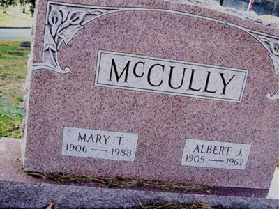 Albert J. McCully, Find a grave on Sysoon Albert J. McCully on Sysoon