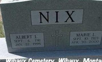 Albert L. "Nicky" Nix on Sysoon