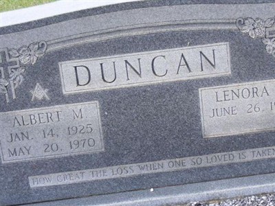 Albert M. Duncan on Sysoon