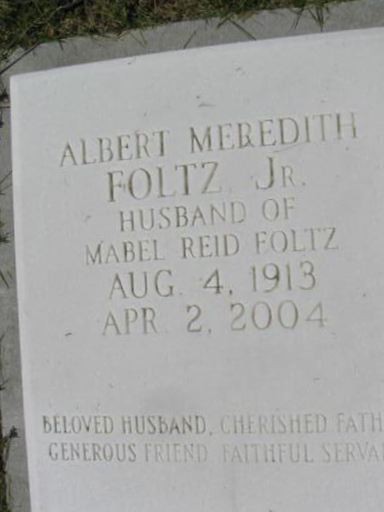 Albert Meredith Foltz, Jr on Sysoon